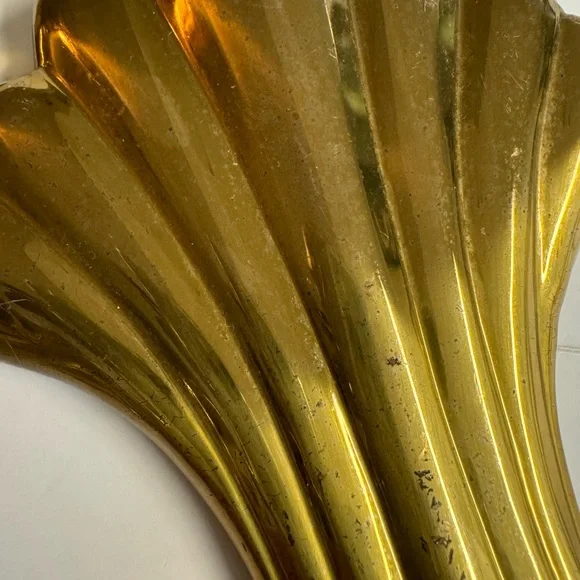 2 PartyLite Vintage Hollywood Regency Art Deco brass wall sconces. - Picture 5 of 6